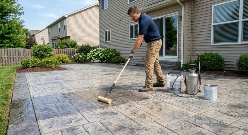 Porch Concrete Sealing in Gig Harbor, WA